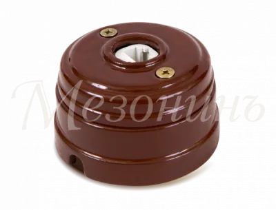 Розетка компьют.RJ45 с рамкой D70*45 коричневая НОВАЯ ГОЛЛАНДИЯ