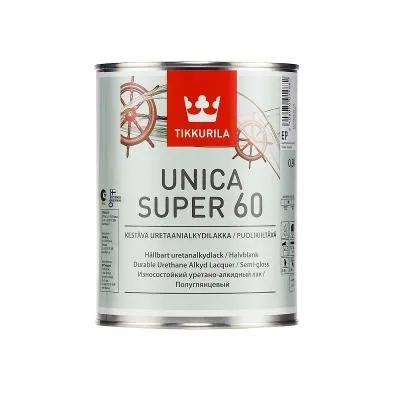 Лак UNICA SUPER 60 EP полуглянцевый 0,9л