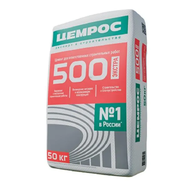 Цемент М-500 Д0 Цемрос 50 кг