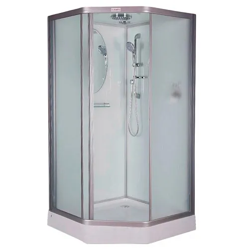 Душевая кабина Esbano ESKB100PR 100x100x210см, профиль хром матовый, стекло рифленое