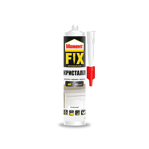 Клей Момент Монтаж FIX Кристалл 265гр