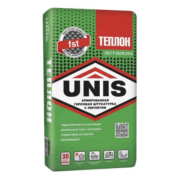 Штукатурка гипсовая ЮНИС Теплон Армированный