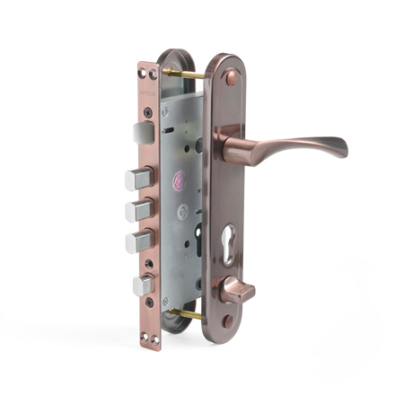 Замок врезной Apecs T-05-60/80.1923-A-C-AC-L