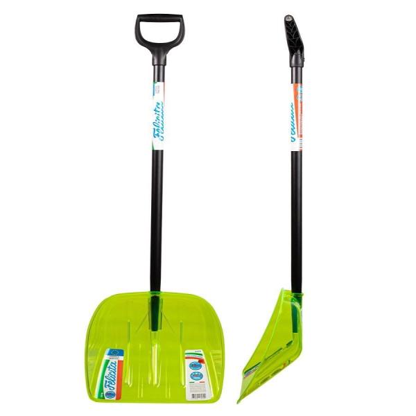 Лопата снеговая 385х400х1410мм Феличита покарбонат алюминиевый черенок