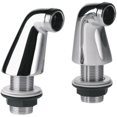 Адаптер для крепежа смесителя на борт ванны Хром (комплект 2шт)