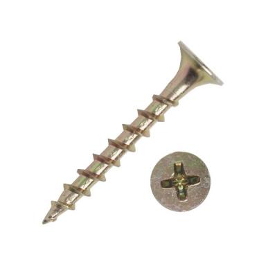 Саморез по дереву 3,5х32 желтый цинк