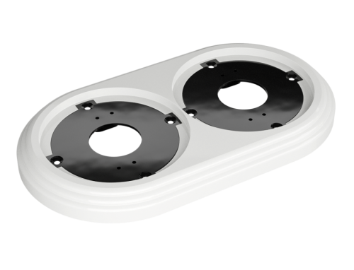 Рамка двухмест.пластик. белая УСАДЬБА