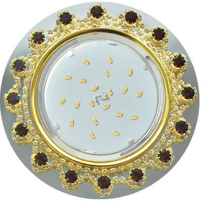 Свет.Ecola встр.потол.FA53RNECB GX53H4 Glass 52*120 золото