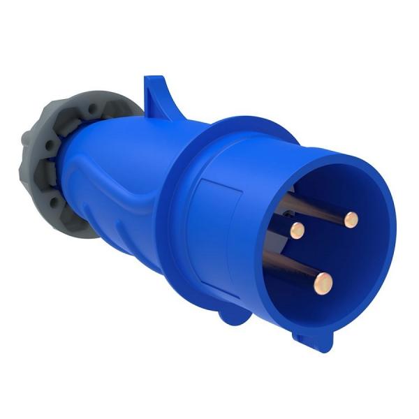 Вилка IEK MAGNUM переносная ССИ-013 2Р+РЕ 16А 200-250В IP44