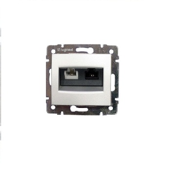 Розетка Legrand TF+компьютер скрытая установка белая