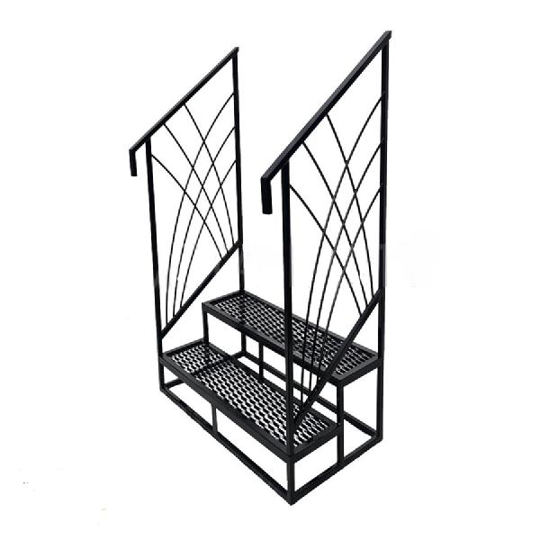 Крылечко с перилами без площадки Кр-120/2+П5