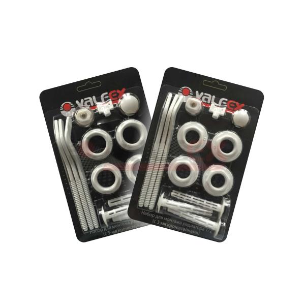 "Комплект для радиатора 1/2х1"" с 3-мя кронштейнами"