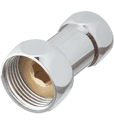 Муфта со встречной гайкой для полотенцесушителя 3/4 Хром