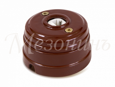 Розетка компьют.RJ45 с рамкой D70*45 коричневая НОВАЯ ГОЛЛАНДИЯ