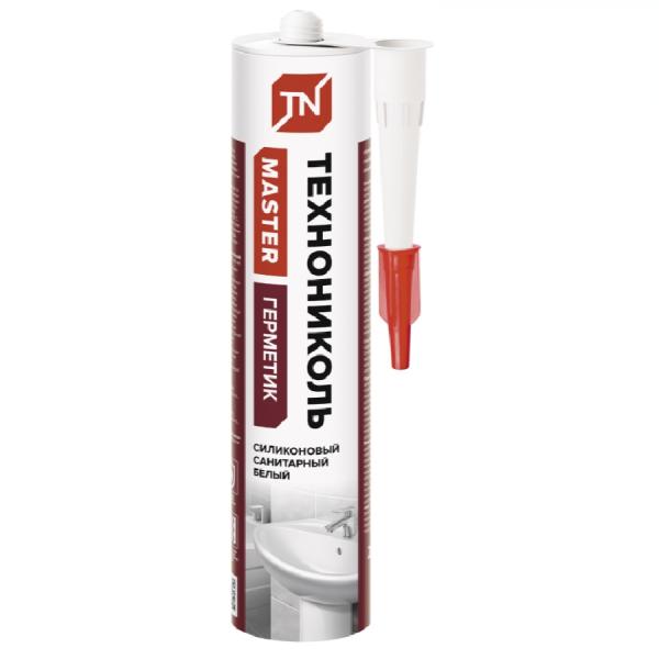 Герметик ТЕХНОНИКОЛЬ силиконовый санитарный белый 280мл