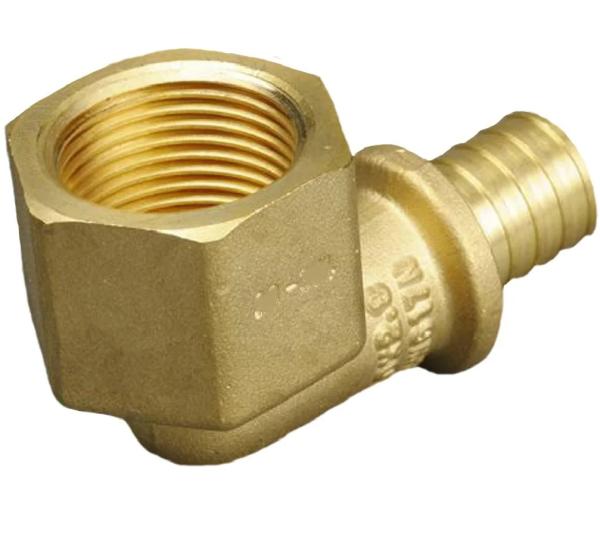 Угольник аксиальный 20мм для труб из сшитого полиэтилена