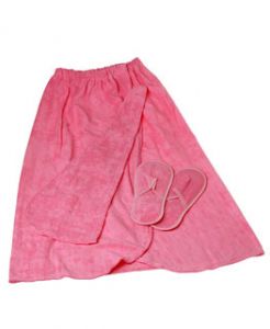 Комплект Махровый женский (накидка, чалма) (арт.8870)