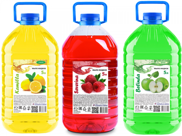 Мыло жидкое в ассортименте 5л