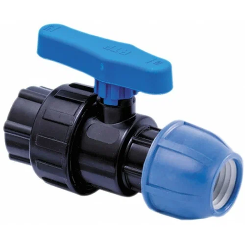 "Кран шаровый ПНД d40 х 1"" Наружная резьба PN16"