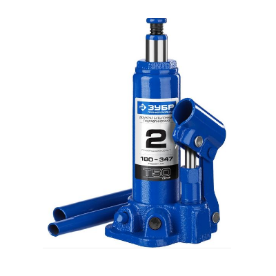 Домкрат ЗУБР ПРОФЕССИОНАЛ гидравлический бутылочный 2т