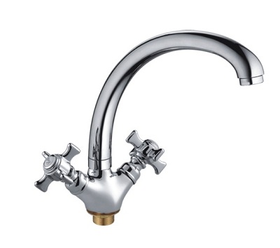 Смеситель для кухни с гайкой хром HAIBA 4824