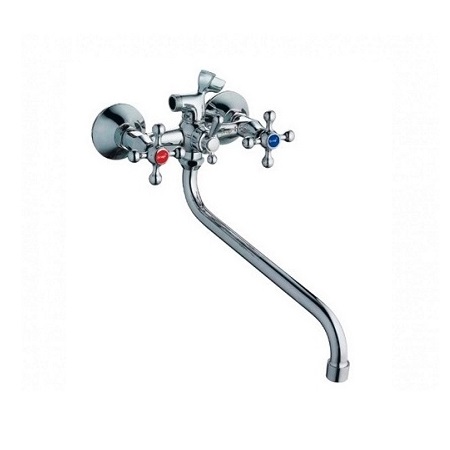 Смеситель д/ванны с длинным изливом хром