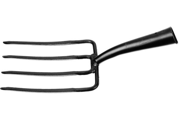 Вилы садовые навозные кованные 4-х рогие