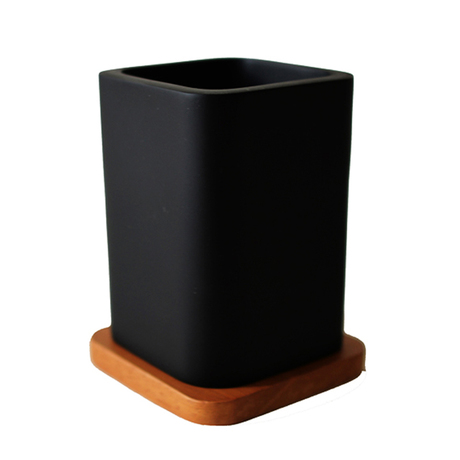 Стакан WOODY BLACK полирезин Стакан WOODY BLACK полирезин