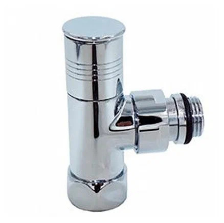 Кран прямой для полотенцесушителя г/ш 1 ВР х 1/2 НР Хром