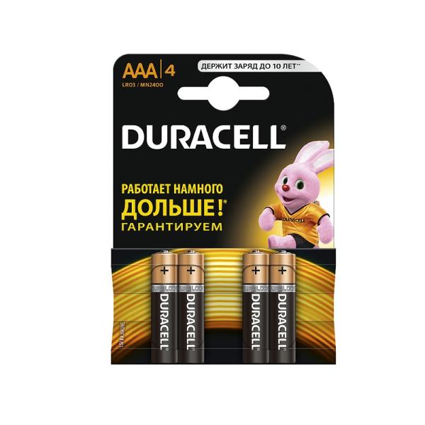 Батарейка щелочная DURACELL LR03 (ААА) 1,5В