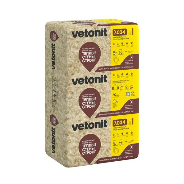 Утеплитель Ветонит  (ИЗОВЕР) Теплые Стены СТРОНГ