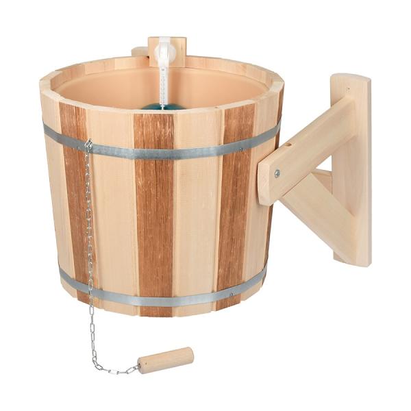 Обливное устройства 16л с пластиковой вставкой и клапаном наливным липа