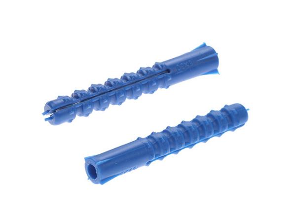 Дюбель (2К) распорный с шипами 8х40 синий