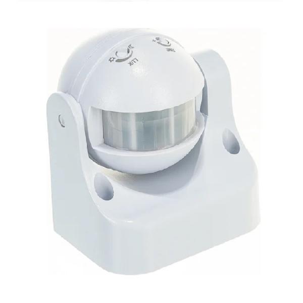 Датчик движения IEK ДД-009 1100Вт 180 градусов, дальность 12м, белый IP44