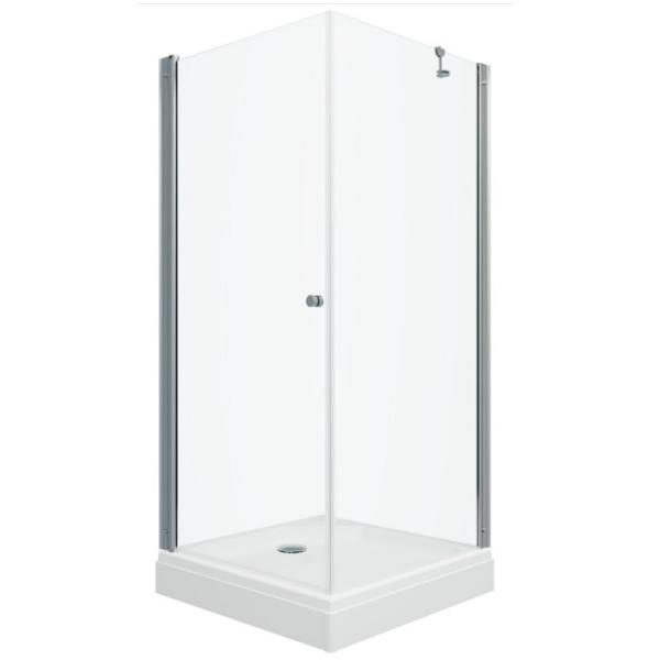 Душевое ограждение Maroni Fortuna*Chromo 90х90,квадрат, стекло прозрачное, профиль хром, без поддона