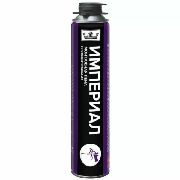 Пена монтажная ТЕХНОНИКОЛЬ ИМПЕРИАЛ 45 GUN проф. всесезонная 500гр (12)