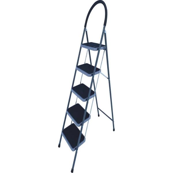 Стремянка стальная Алюмет 5 ступеней h 1,81 м (широкие ступени)