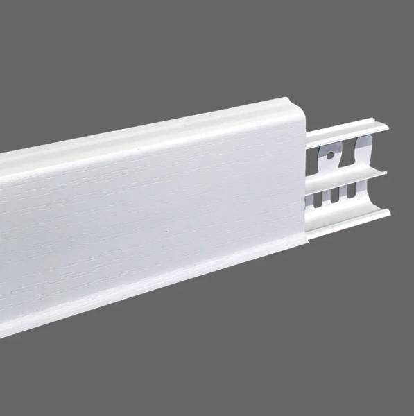 Плинтус ЭЛЕГАНТ 100 2,2м БЕЛЫЙ 001