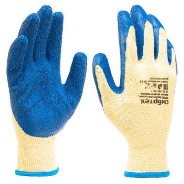 Перчатки с латексным рифленым покрытием СИБРТЕХ