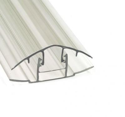 Профиль соединительный разъемный (крышка) для поликарбоната НСР 6-10мм (прозрачный)