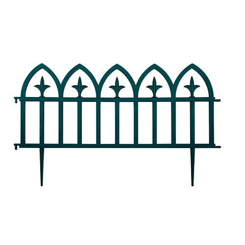 Заборчик Декоративный КОВАНЫЙ ЦВЕТОК 5шт черный