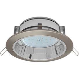 Светильник встраиваемый Ecola Downlight GX53 H2R с рефлектором сатин-хром