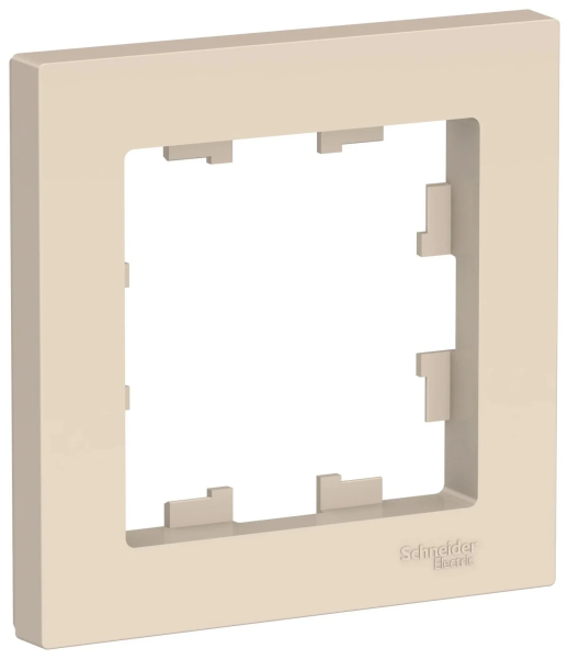 Рамка Schneider ATLASDESIGN 1 пост бежевый