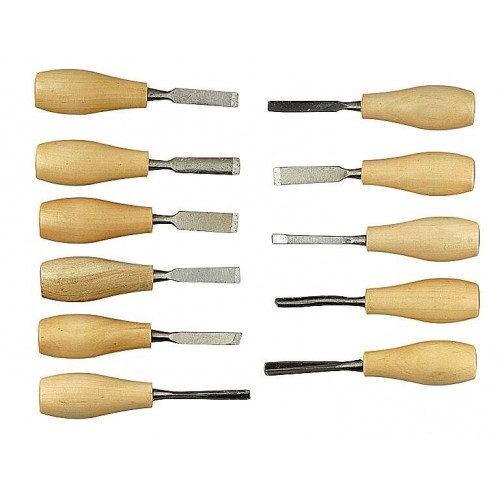 Стамески фигурные DEXX набор 11шт