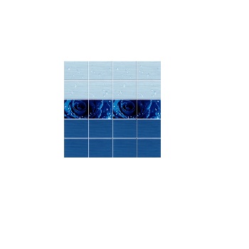 Панель 0,25х2,7м STARLINE Капли росы (2шт) Синий