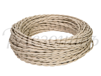 Провод монтажн. витой ПВХ 2*1,5мм слон. кость НОВАЯ ГОЛЛАНДИЯ (50м) Провод монтажн. витой ПВХ 2*1,5мм слон. кость НОВАЯ ГОЛЛАНДИЯ (50м)