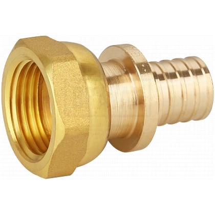 "Переходник аксиальный латунный GAPPO 20х3/4"" с накидной гайкой"