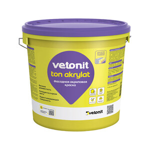 Краска акриловая фасадная Ветонит 100А