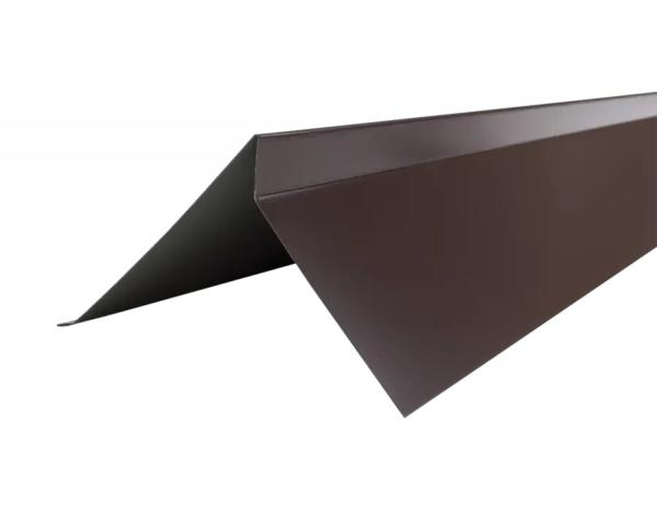 Планка торцевая прямая 110х100 ПЭ RAL8017 2м