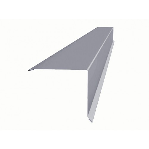 Планка торцевая прямая 80х100 оцинкованная 2м